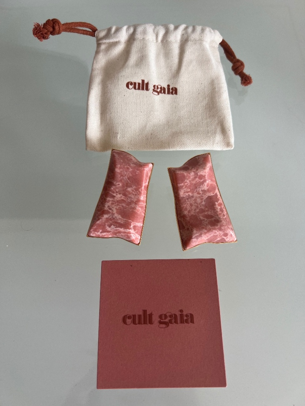 CULT GAIA Alaya Rose Water Clip Earrings